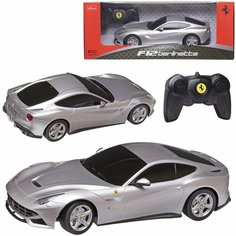 Машина р у 1:18 Ferrari F12, цвет серябряный, светящиеся фары, 25.2*12.7*7см 53500S Rastar