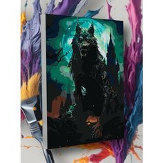 Картина по номерам Волк Круто красим