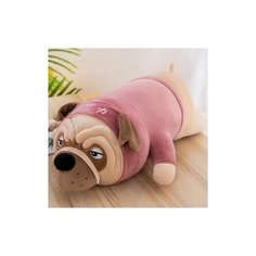 Мягкая игрушка мопс подушка в фиолетовой одежде 95 см Artem Toys