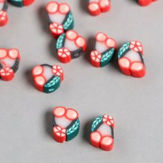 Бусины для творчества PVC "Вишенки" набор 20 шт 0,5х1х1 см Россия