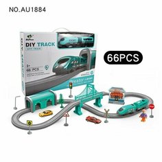 DIY трек детские игрушки строительные блоки трек поезд Нет бренда