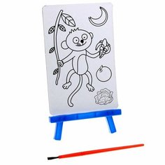 Раскраска на подставке «Обезьянка» + кисть No Brand