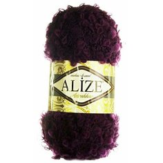 Пряжа для вязания Alize "Astrakhan", цвет: винный (323), 150 м, 100 г, 1 шт Нет бренда