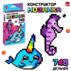 Конструктор мозаика «Pixi. Морские зверята», 748 деталей Unicon
