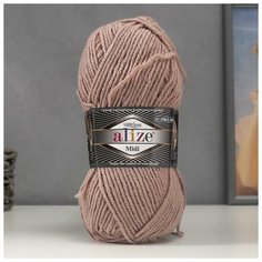 Пряжа "Superlana midi" 25% шерсть, 75% акрил 170м/100гр (541 норка) Alize