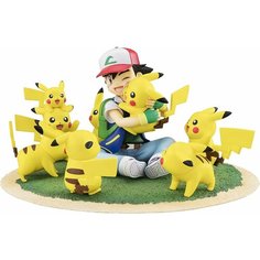 Фигурка Эш Сатоши и Пикачу из аниме Покемон Satoshi & Pikachu Pocket Monster Нет бренда