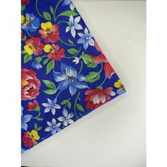 Ткань для шитья и рукоделия хлопковая бязь "Цветы", ширина 150+/-2 см. Отрез 2 м. МИР тканей