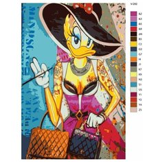 Картина по номерам V-292 "Стрит арт. Скрудж Макдак. Голди ОГилт", 70x110 см Brushes Paints