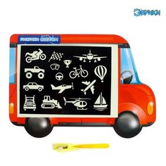 Набор для рисования светом + доска напиши и сотри, машинка./В упаковке шт: 1 ЭВРИКИ