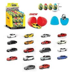 Машинка металлическая RMZ City 1:64 RMZ City Яйцо-сюрприз, 9 моделей в коллекции, в дисплее 36 шт 340000S-36Q Uni Fortune
