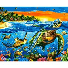 Картина по номерам Морские обитатели 40х50 см Hobby Home