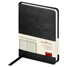 Ежедневник недатированный черный, А6,87х130,100л, Br.V.MEGAPOLIS 3-283/02 Bruno Visconti