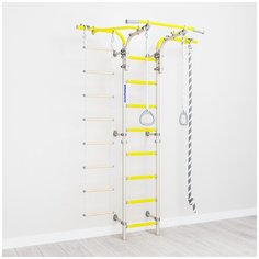 Спортивный комплекс на базе шведской стенки ROMANA Karusel S6, белый прованс