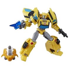Трансформер Transformers Бамблби. Делюкс Build A Figure Maccadam (Кибервселенная) E7099, желтый