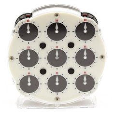 Головоломка QiYi MoFangGe Clock Magnetic черный/белый