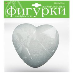 Пенопластовая фигурка "Сердечко", 150 мм (1 штука) Альт