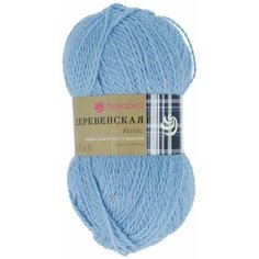Пряжа Пехорка Деревенская, 100г, 250м (100% шерсть) (177 голубое небо), 10 мотков