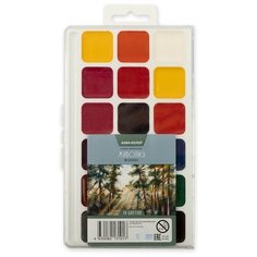 Краска акварель Аква-колор «Живопись» без кисти, 24 цвета