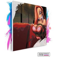 Картина по номерам на холсте Jessica Rabbit, 120 х 120 см Красиво Красим