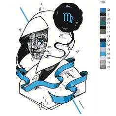 Картина по номерам Т266 "Знаки зодиака. Дева", 40х50 см Brushes Paints