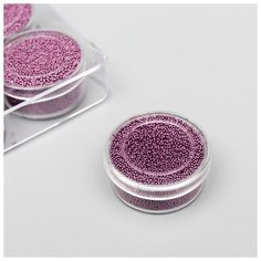 Микробисер стекло "Королевский пурпур" набор 10 гр Noname