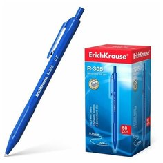 Ручка шариковая автоматическая R-305, узел-игла 0.7 мм, чернила синие, длина линии письма 1000 метров Erich Krause