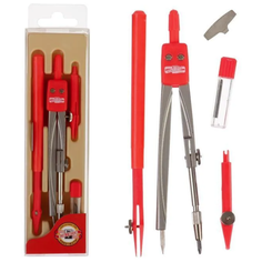 Готовальня Koh-I-Noor 4904, 4 предмета, школьная малая, в коробке с европодвесом