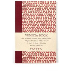 Блокнот для зарисовок Fabriano Venezia Book 200г/м. кв 15*23см мелкозернистая 48 листов портрет