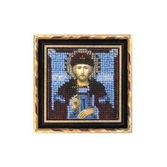 Набор для вышивания бисером Вышивальная мозаика "Святой благоверный князь Борис", 6,5 х 6,5 см