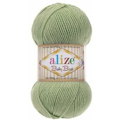 Пряжа Alize Baby Best, 90 % акрил, 10 % бамбук, 100 г, 240 м, 5 шт., 138 оливковый