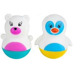 Игрушка для ванны Поплавок / Игрушки для ванны поплавки Медведь и Пингвин / неваляшки, Fancy Baby