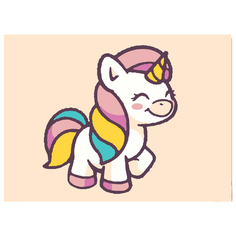 Картина по номерам на холсте 20х15 "Дуняша" с подрамником, Selfica Белоснежка