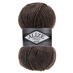 Пряжа Alize Superlana Maxi, 25 % шерсть, 75 % акрил, 100 г, 100 м, 5 шт., 240 кофе с молоком