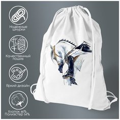 Сумка для обуви CoolPodarok Графика. Конь