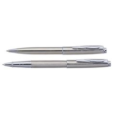 Набор Pierre Cardin PEN&PEN: ручка шариковая + роллер. Цвет - стальной. Упаковка Е.