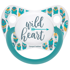 Пустышка силиконовая симметричная Canpol Babies Wild Nature, 0-6 мес, бирюзовый