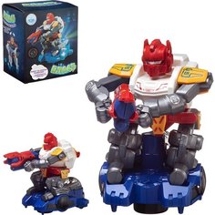 Интерактивный робот Бласт На страже галактики, движение во всех направлениях, яркая подсветка, русское озвучивание, движение корпуса, диско-шар Play Smart