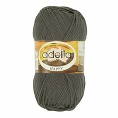 Пряжа ADELIA "HAPPY" 10 шт. в упак. цвет т. серый (HAPPY-14)