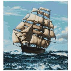 Корабль #B438 Luca-S Набор для вышивания 49 x 53 см Счетный крест