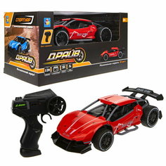 Машина на радиоуправлении 1TOY Драйв Спорткар, красная/синяя, металлический корпус