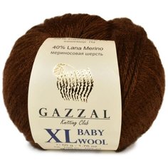 Пряжа Gazzal Baby wool XL: 807 (Коричневый)