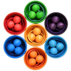 Сортер Букарашка Монтессори шнуровка "Радуга в лукошке"