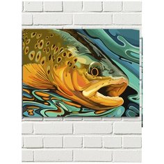 Картина по номерам Красочная рыба - 8502 Г 30x40