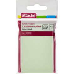 Attache Блок-кубик Attache с клеевым краем 76х51, салатовый (100 л)