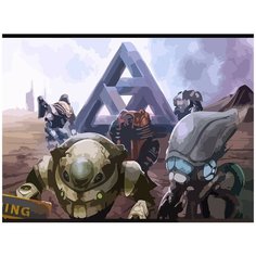 Картина по номерам на холсте настольная игра Анахронность - 6928 Г 30x40