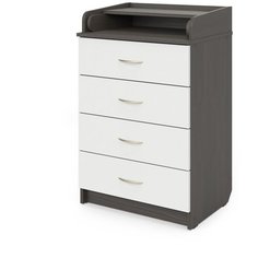 Комод пеленальный Атон Мебель Сириус 604 ЛДСП бодега темный-белый