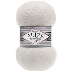 Пряжа ALIZE Superlana Tig (Суперлана тиг) - 3 мотка цвет: слоновая кость (599), 25%шерсть, 75% акрил, 570м/100г