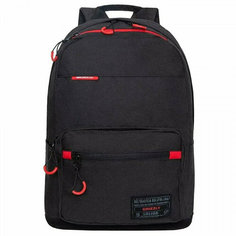 Рюкзак для мальчиков (Grizzly) арт RQL-218-1/1 черный-красный 28?41?18см