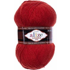 Пряжа "Lanagold fine" 49% шерсть, 51% акрил 390м/100гр (36) Alize