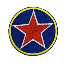 Шеврон, нашивка, патч, термоаппликация на клеевой основе, Звезда, Размер 50x50 мм Мега Принт